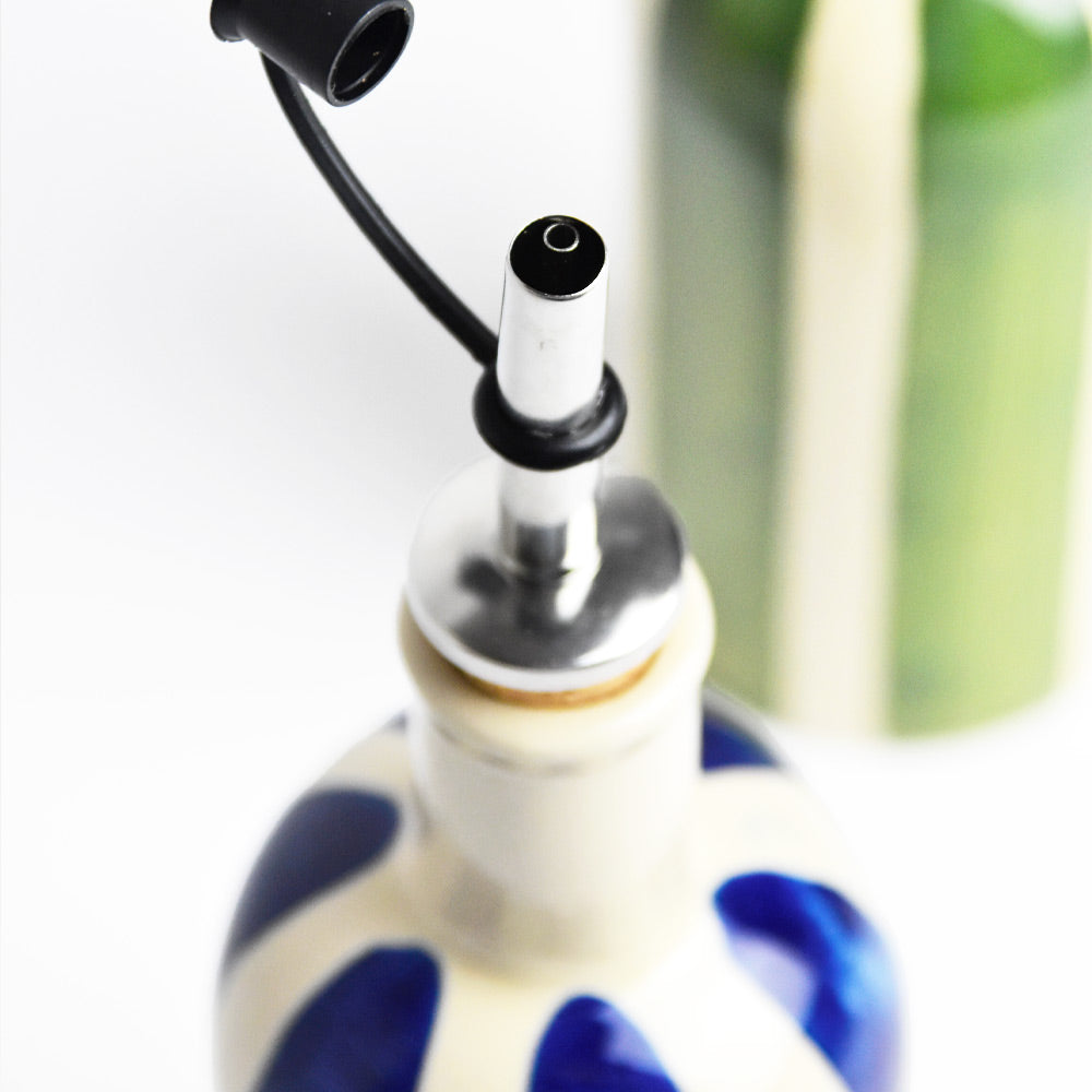 Small Oil Bottle | Blue Linhas