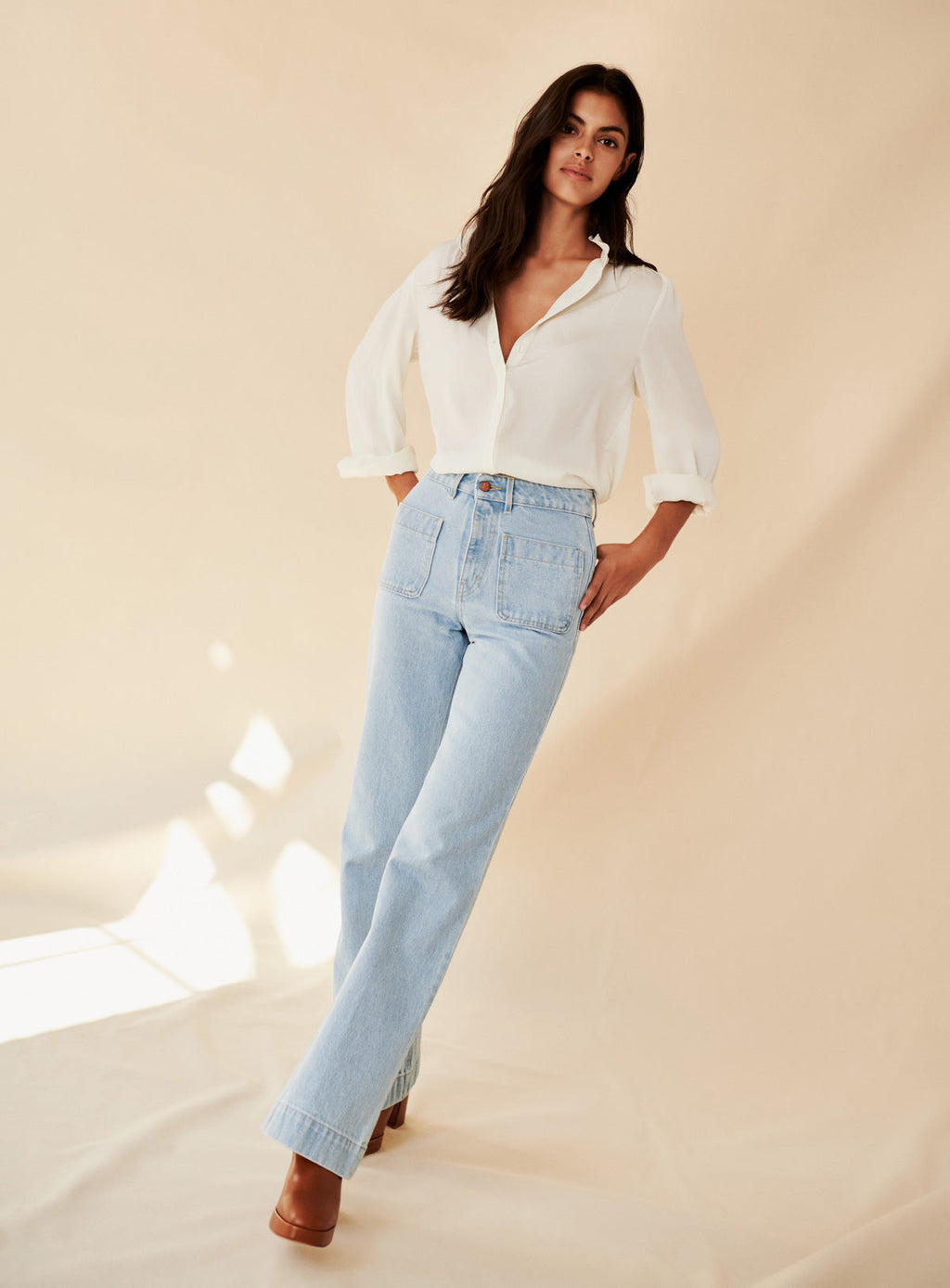 JEANS PETRA AZUL CIELO EVASE PETITE MENDIGOTE