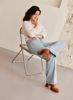 JEANS PETRA AZUL CIELO EVASE PETITE MENDIGOTE