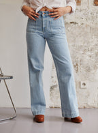 JEANS PETRA AZUL CIELO EVASE PETITE MENDIGOTE