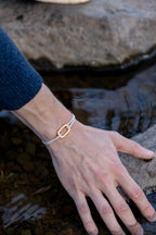 Bracelet Phare - Beige & Blanc
