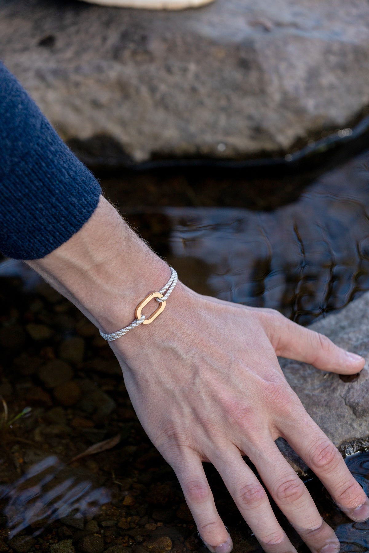 Bracelet Phare - Beige & Blanc
