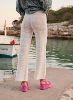 PANTALÓN DE CROCHET BLANCO PHILO PETITE MENDIGOTE