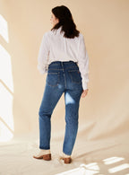 JEAN DROIT BLEU PHOEBE PETITE MENDIGOTE