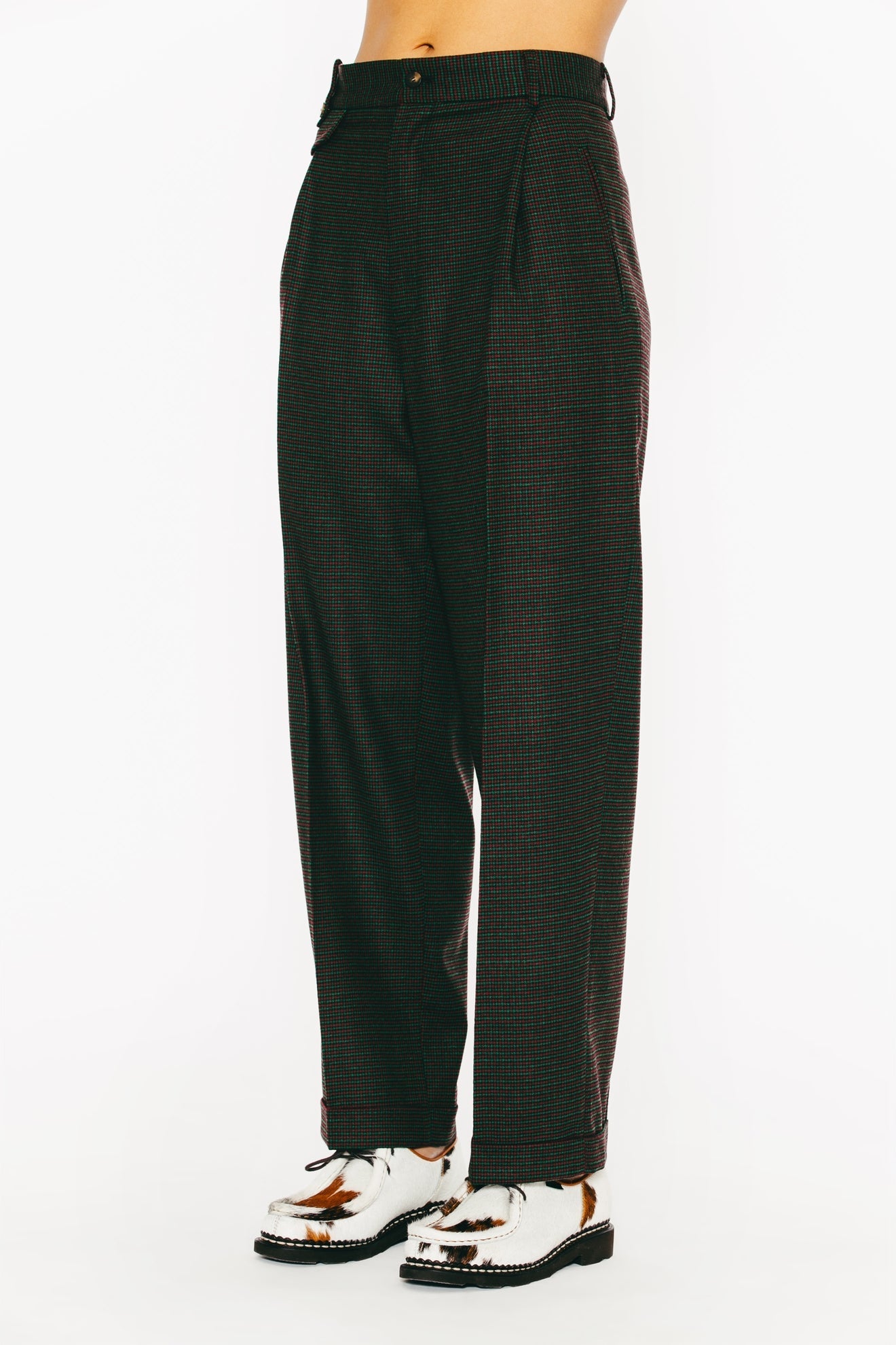 Margaux Lonnberg - Margaux Lonnberg - Pantalon Lucky - Rouge Ã€ Carreaux