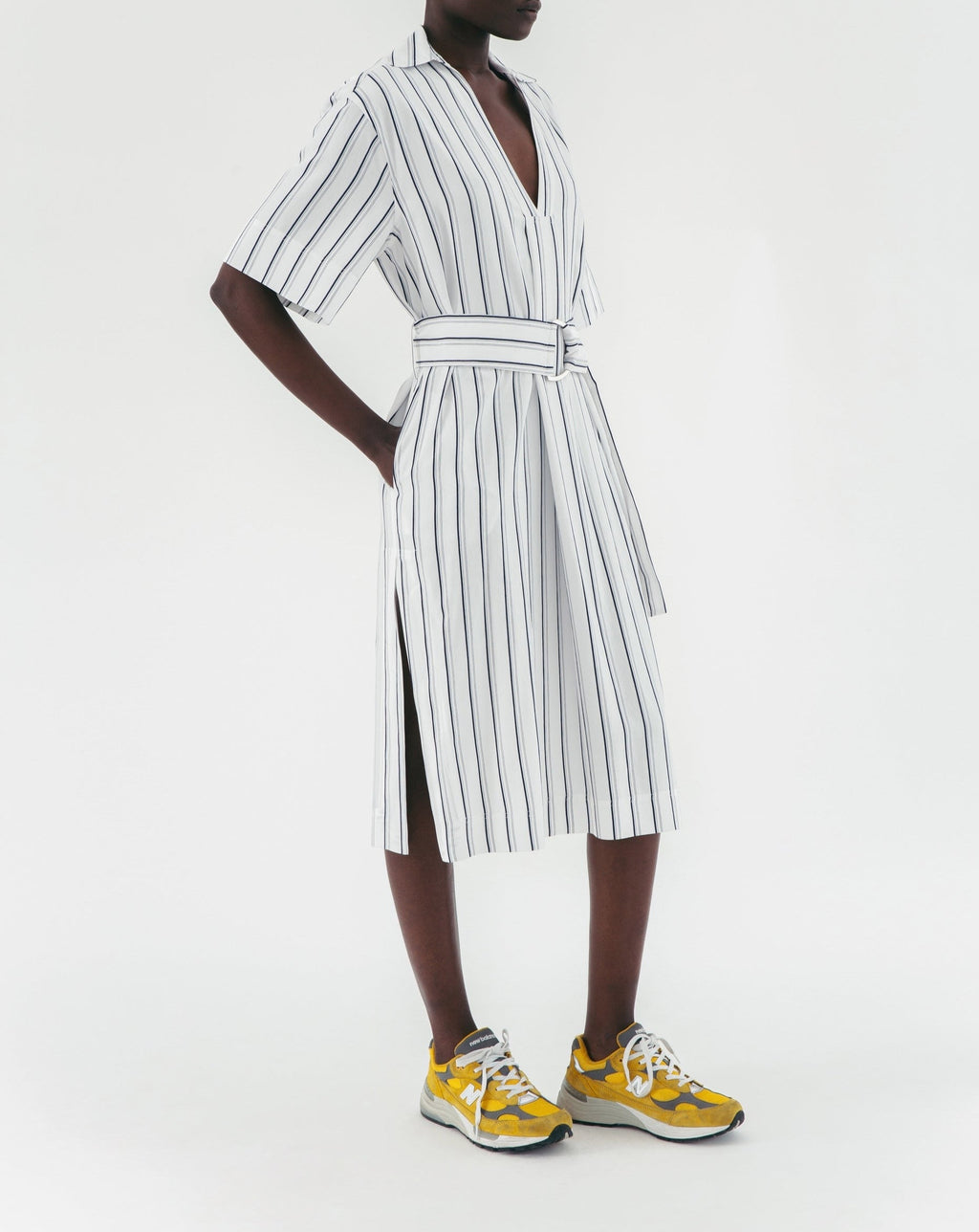 Robe Hally - White Stripes
