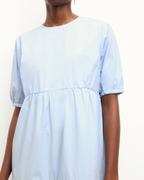 Vestido largo de manga corta Nella - Baby Blue - Mujer
