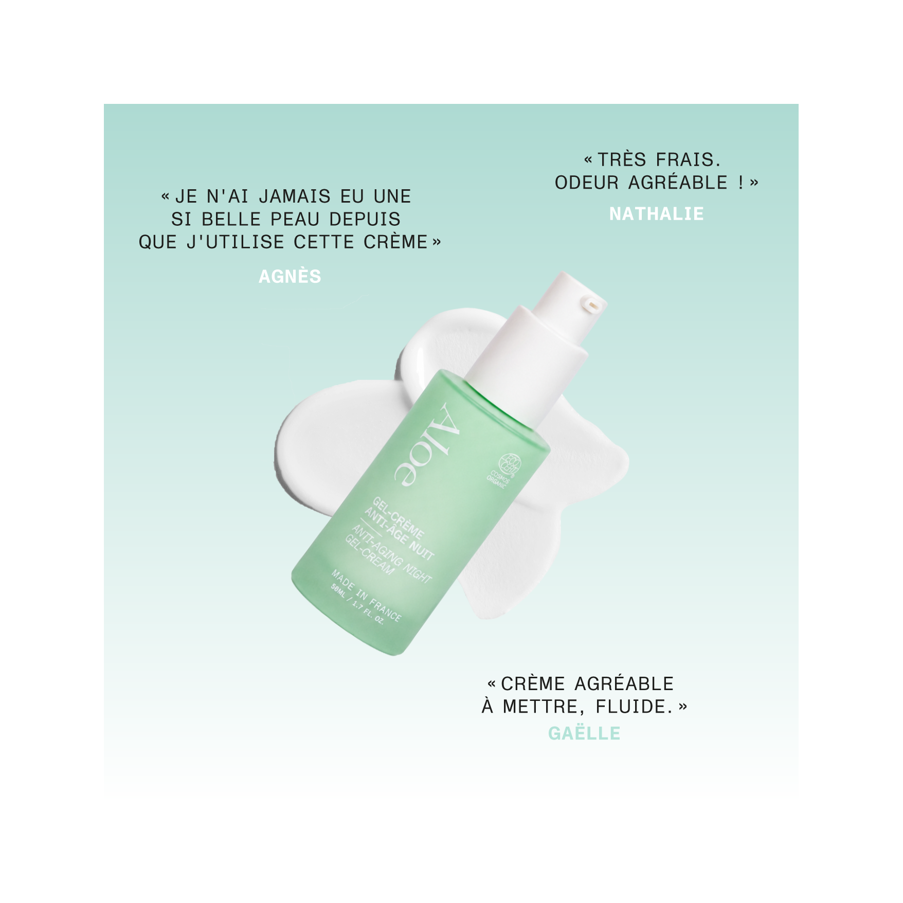 Gel-Crème Anti-Âge Nuit BIO