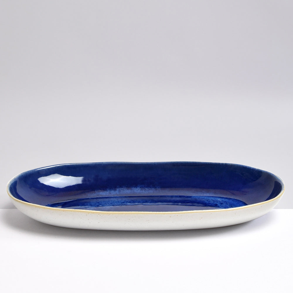 Plat De Service L - Bleu Odyssée