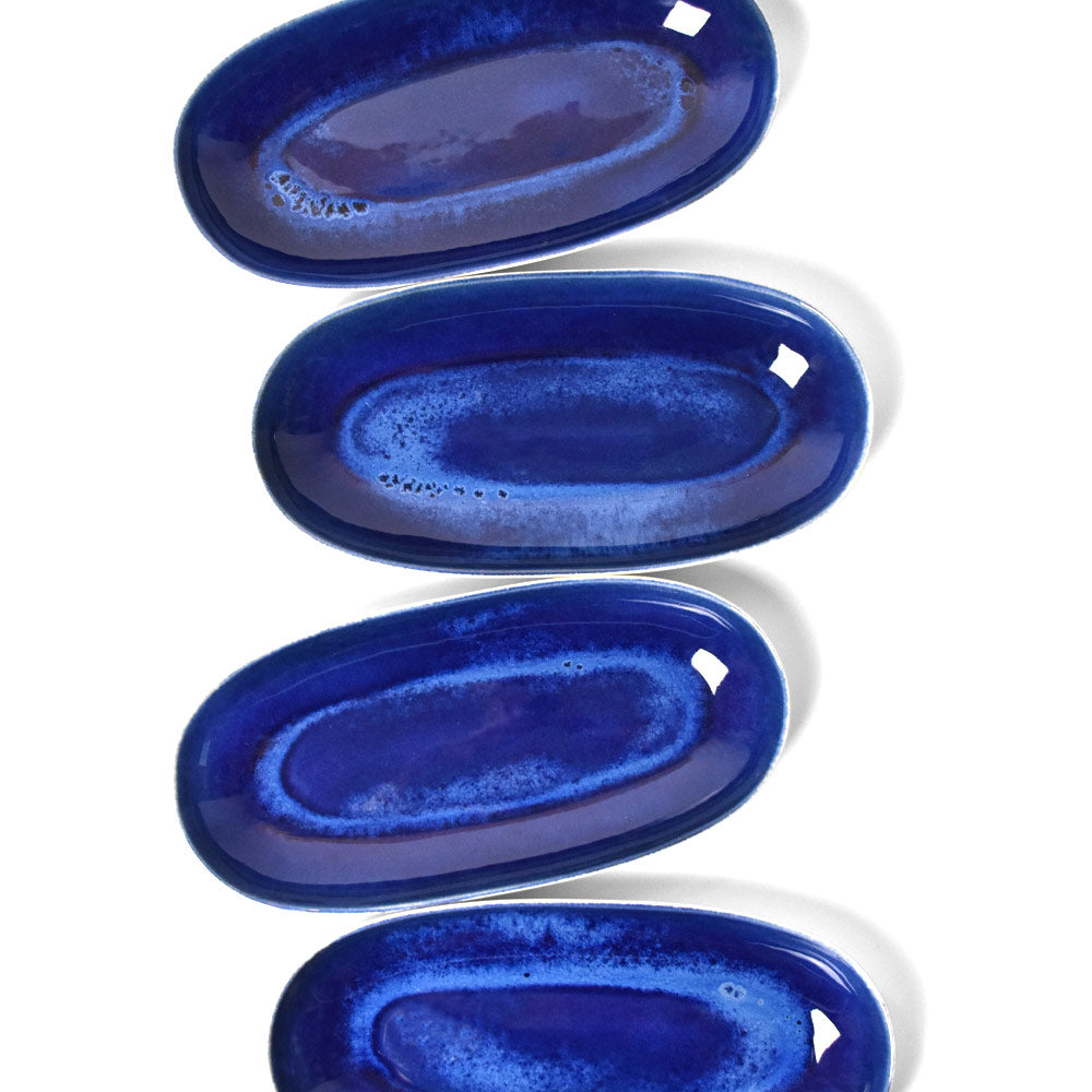 Plat De Service L - Bleu Odyssée