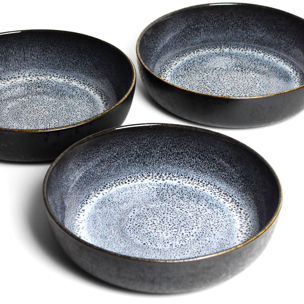 Round Serving Dish - Seafoam Black
