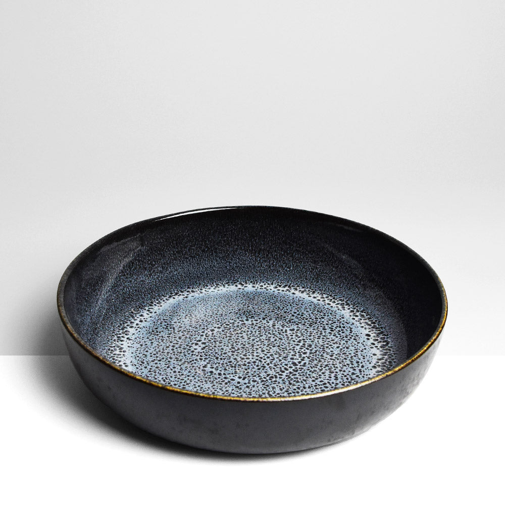 Round Serving Dish - Seafoam Black