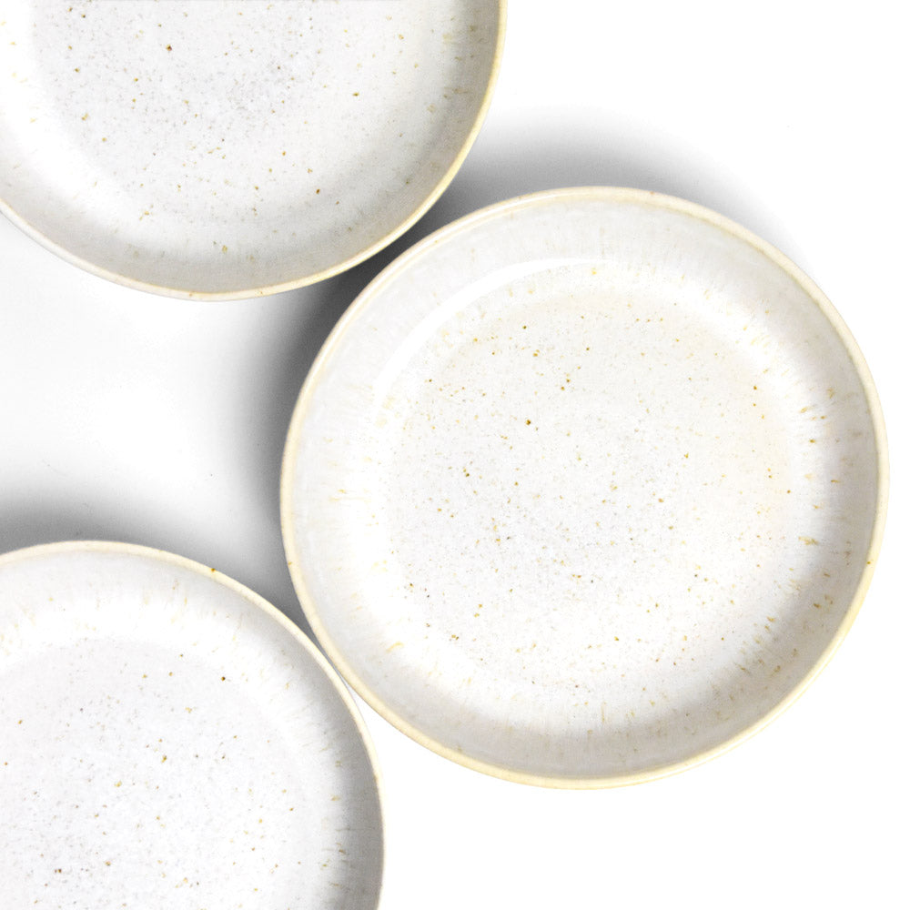 Plat De Service Rond - Blanc Audacieux