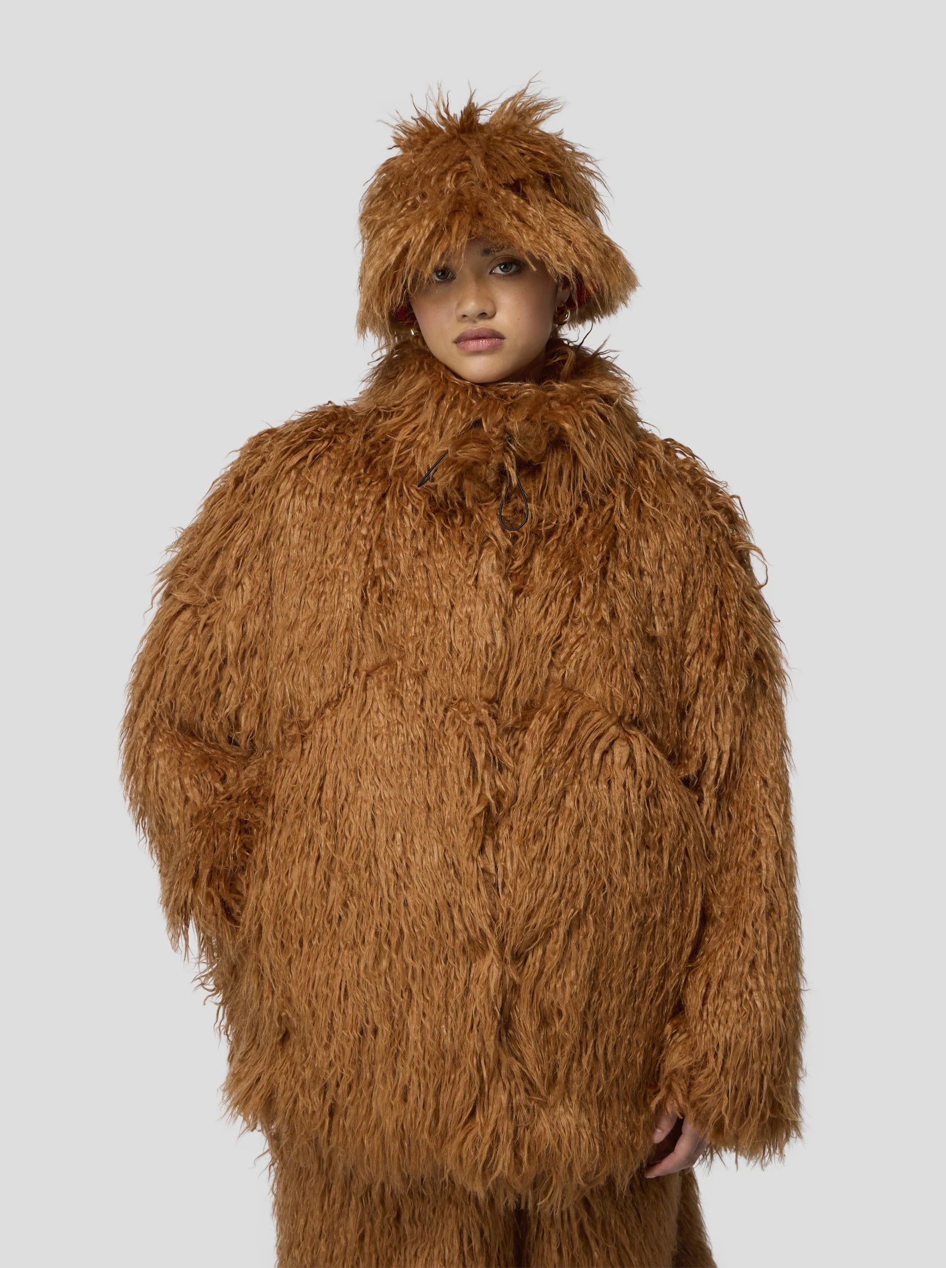 Fleece Glazer In Fire Grizzly Fur