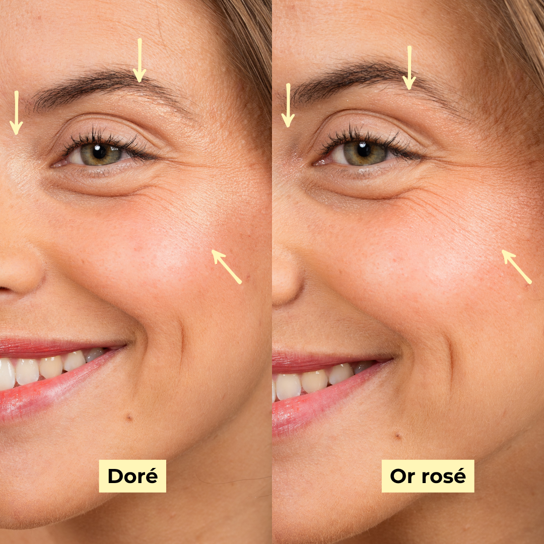 Pomponne Fantastick Highlighter face comparison
