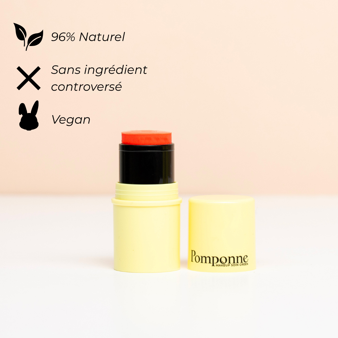 Pomponne fantastick balm and blush orange composition