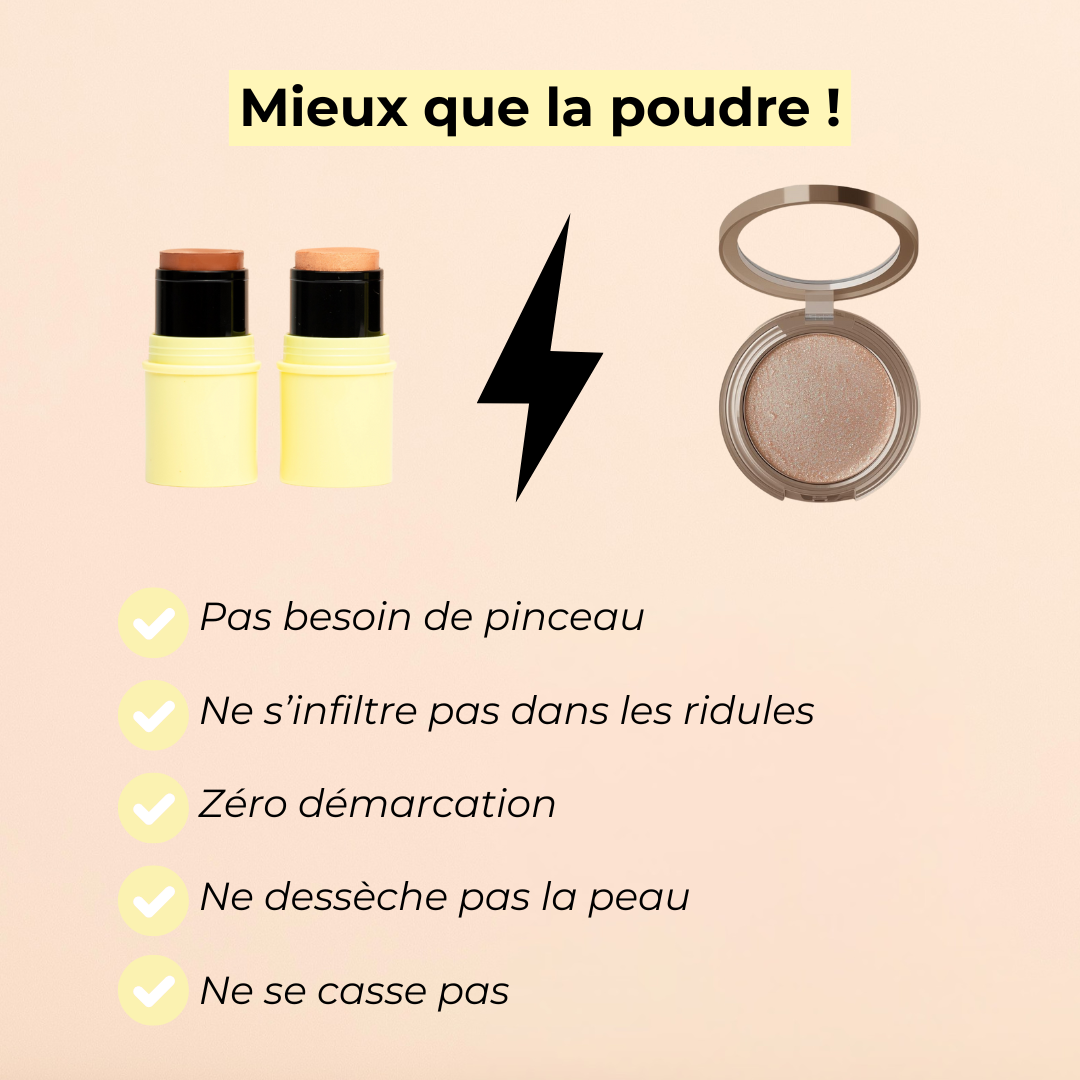 Pomponne Fantastick Duo Iluminador bronceador mejor que el polvo