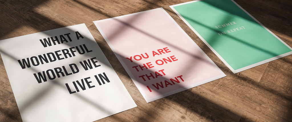 Photo Poster + Text Poster