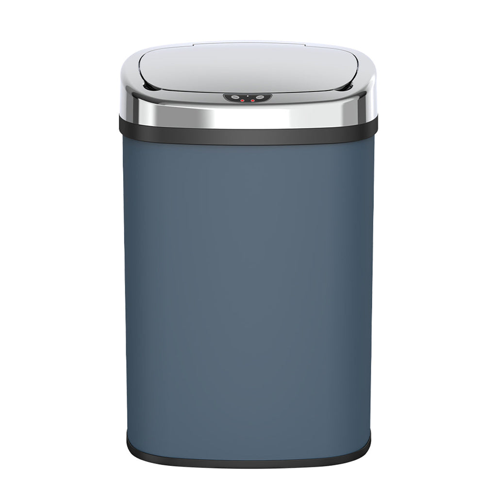 Papelera automática Majestic de acero inoxidable - 58L - Gris