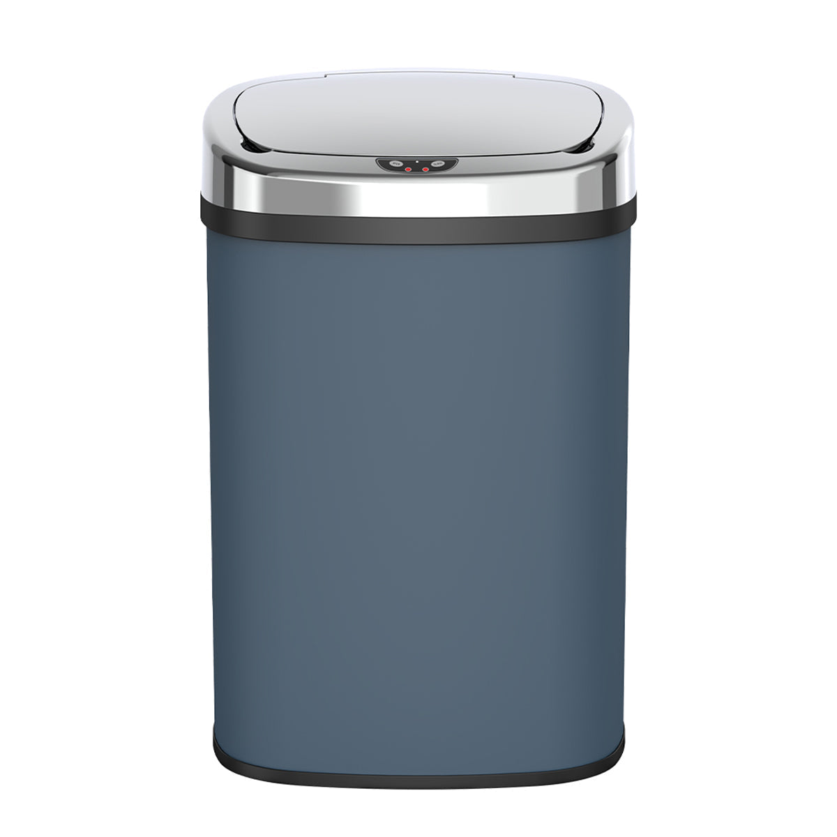 Papelera automática Majestic de acero inoxidable - 58L - Gris