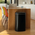 Papelera de cocina automática LOGAN 58L en acero inoxidable Negro Mate