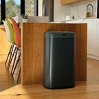 Bote de basura automático de acero inoxidable Logan - 58L - Gris