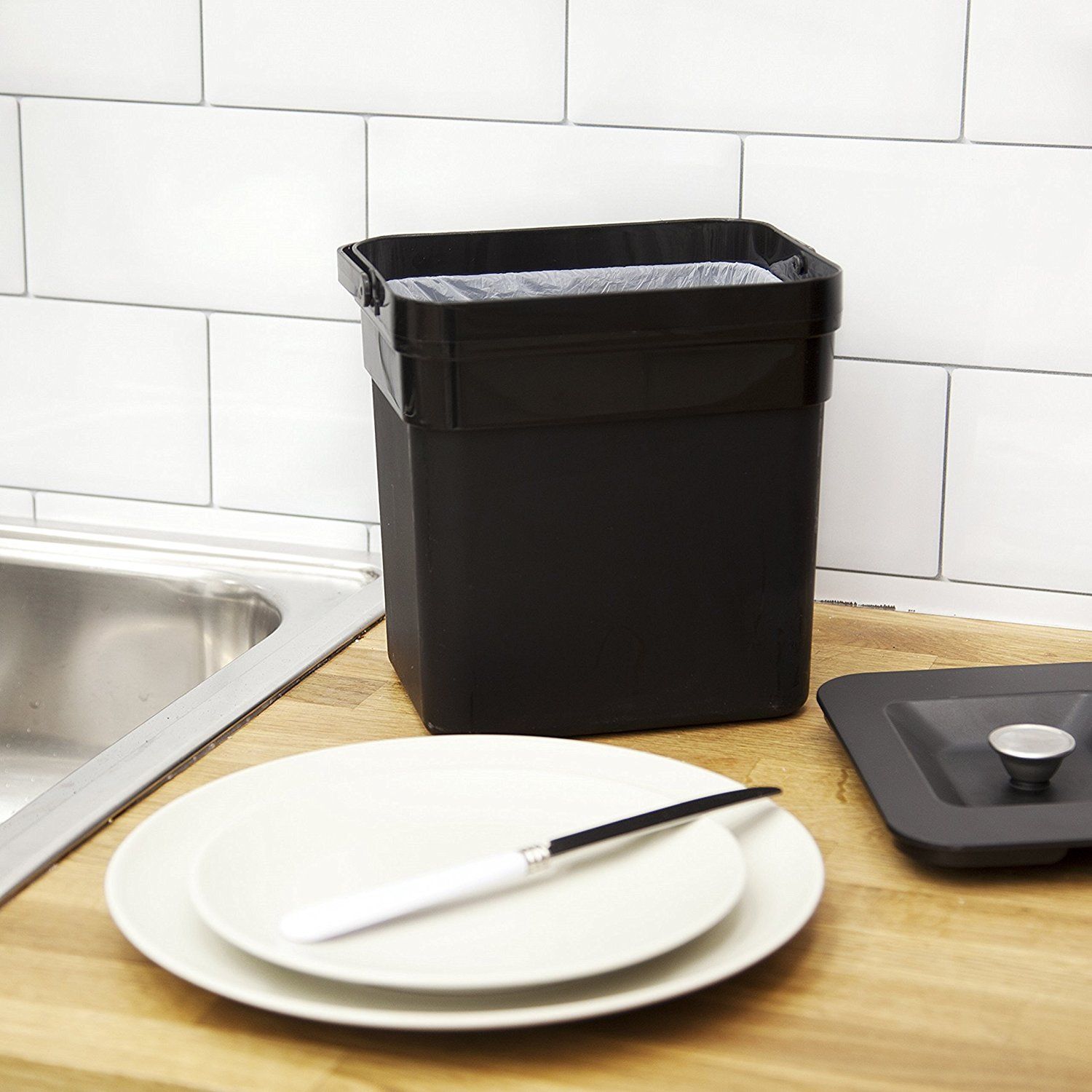 Narvik Automatic Sorting Bin - 75L - Black