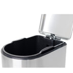 Cubo de basura de cocina estrecho con pedal de acero 40L FULLER en acero inoxidable cepillado de diseño - REDDECO.com