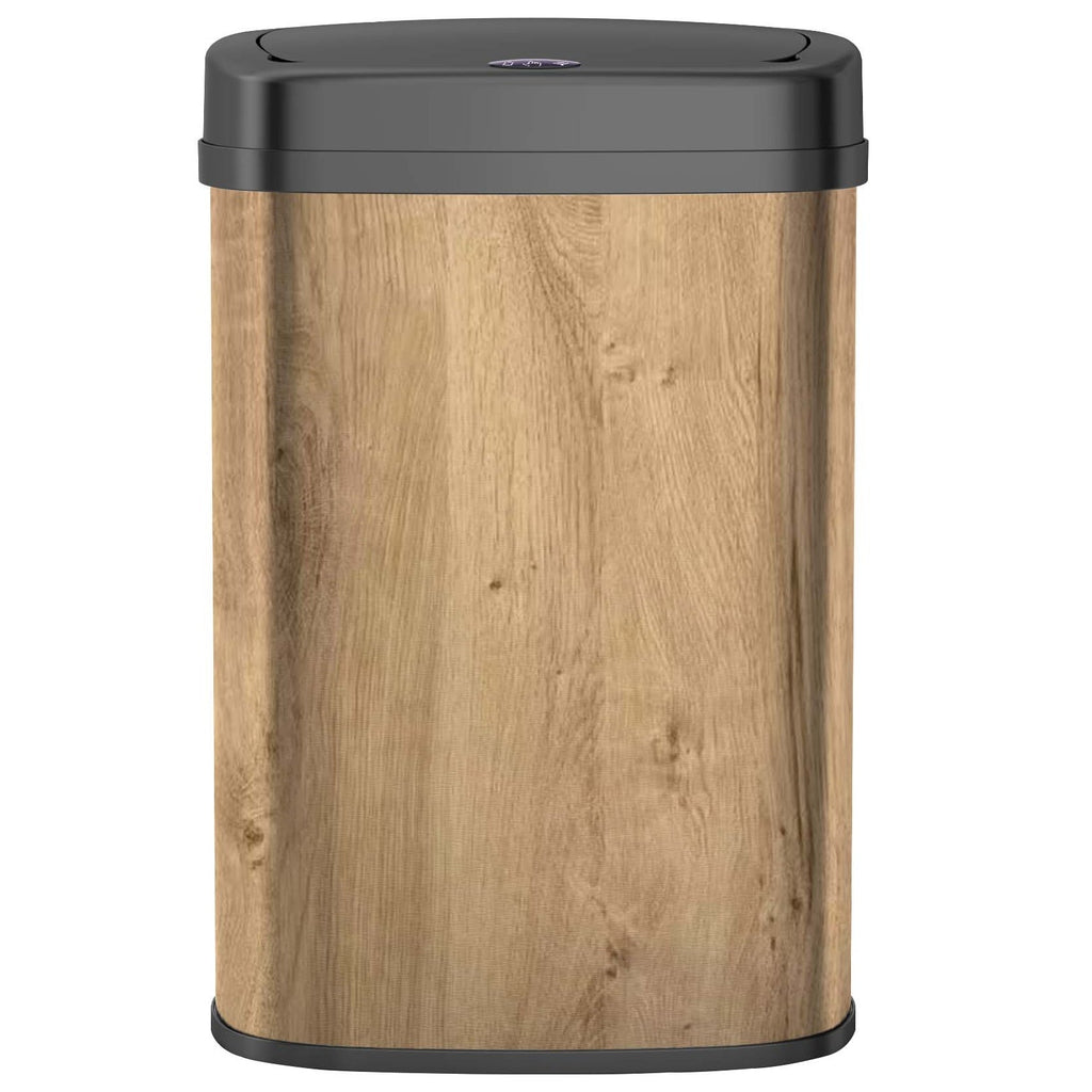 Majestic Automatic Stainless Steel Trash Can - 58L - Wood