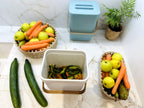 Boden - Cubo de compost de mesa 5L - Plástico reciclado - Blanco