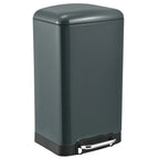 Papelera con pedal Greenwich de acero inoxidable - 40L - Gris