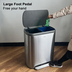 Empire 60L Selective Sorting Bin - Stainless Steel