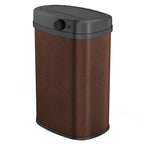Papelera Majestic Automática de Acero Inoxidable - 58L - Marrón