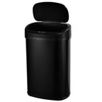 Majestic - Cubo de basura automático de acero inoxidable 58L - Acero inoxidable - Negro