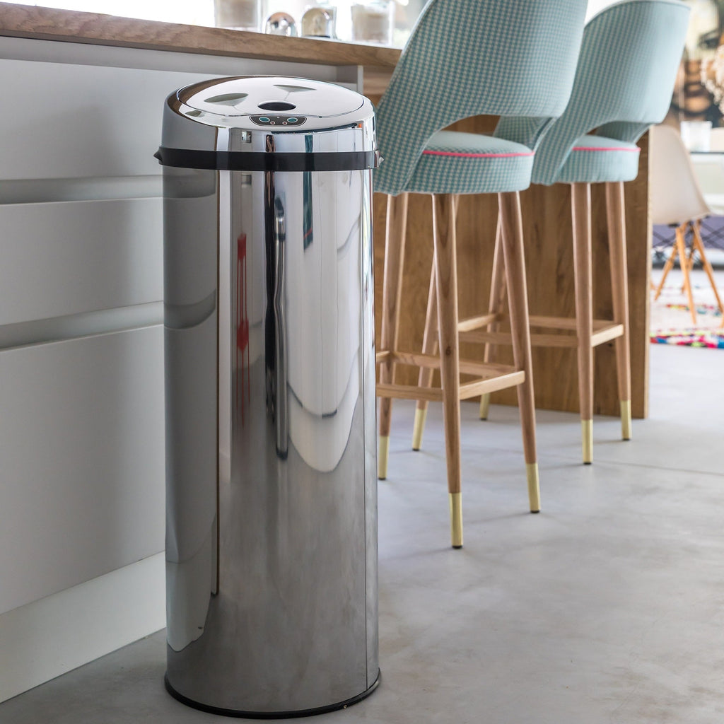 Papelera de cocina automática ARTIC 42L en acero inoxidable Al.73cm con fleje