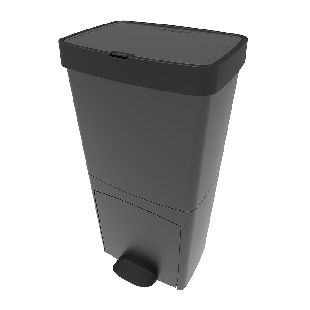 Picea Pedal Sorting Bin - 70L - 3 Bins - Gray