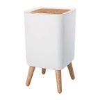 Malmo Push Bathroom Bin - 10L - Wood