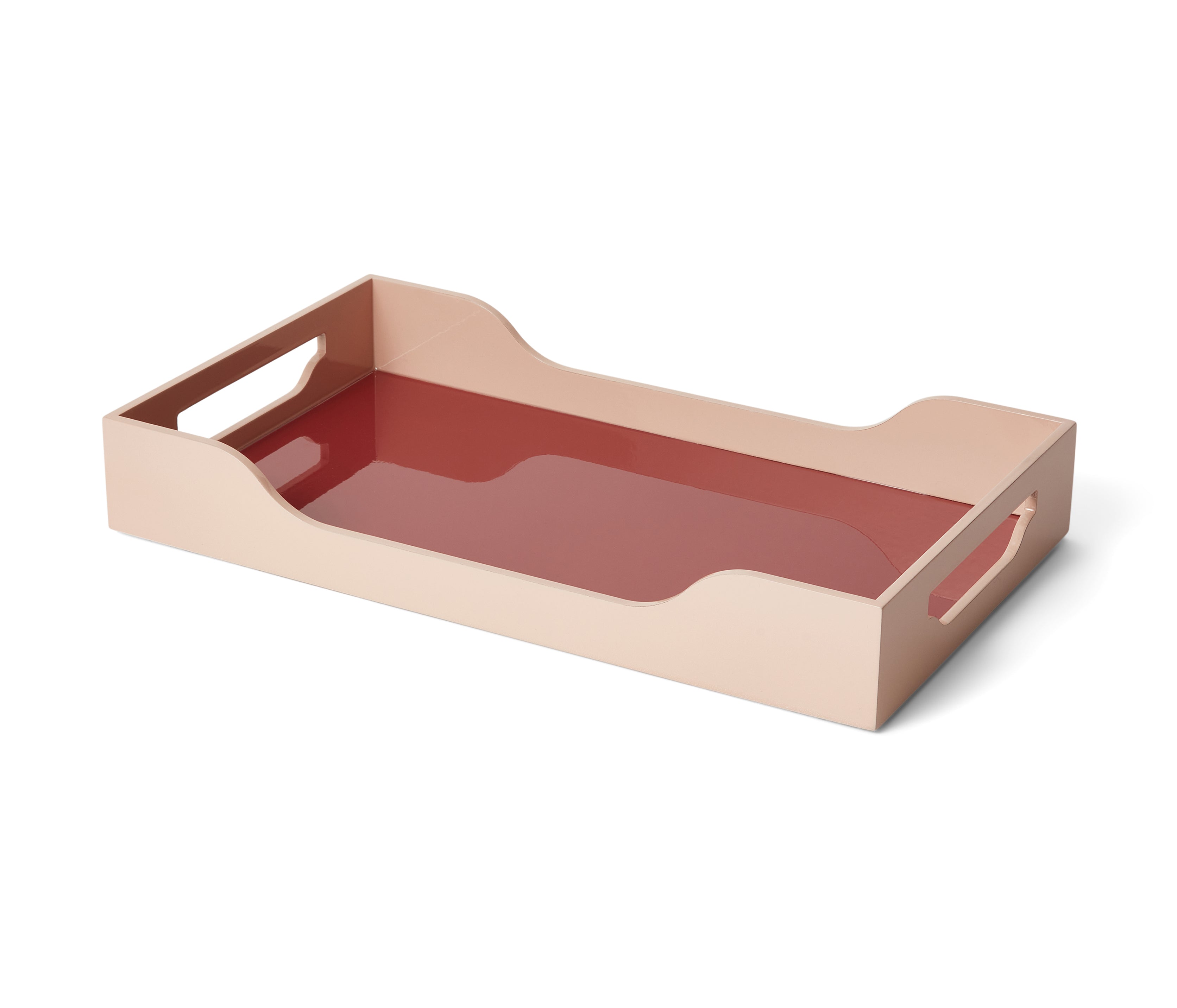 Plateau Laqué - Swell, Bordeaux/Rose L