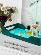 Printworks Lacquered Tray M - Turquoise/Green