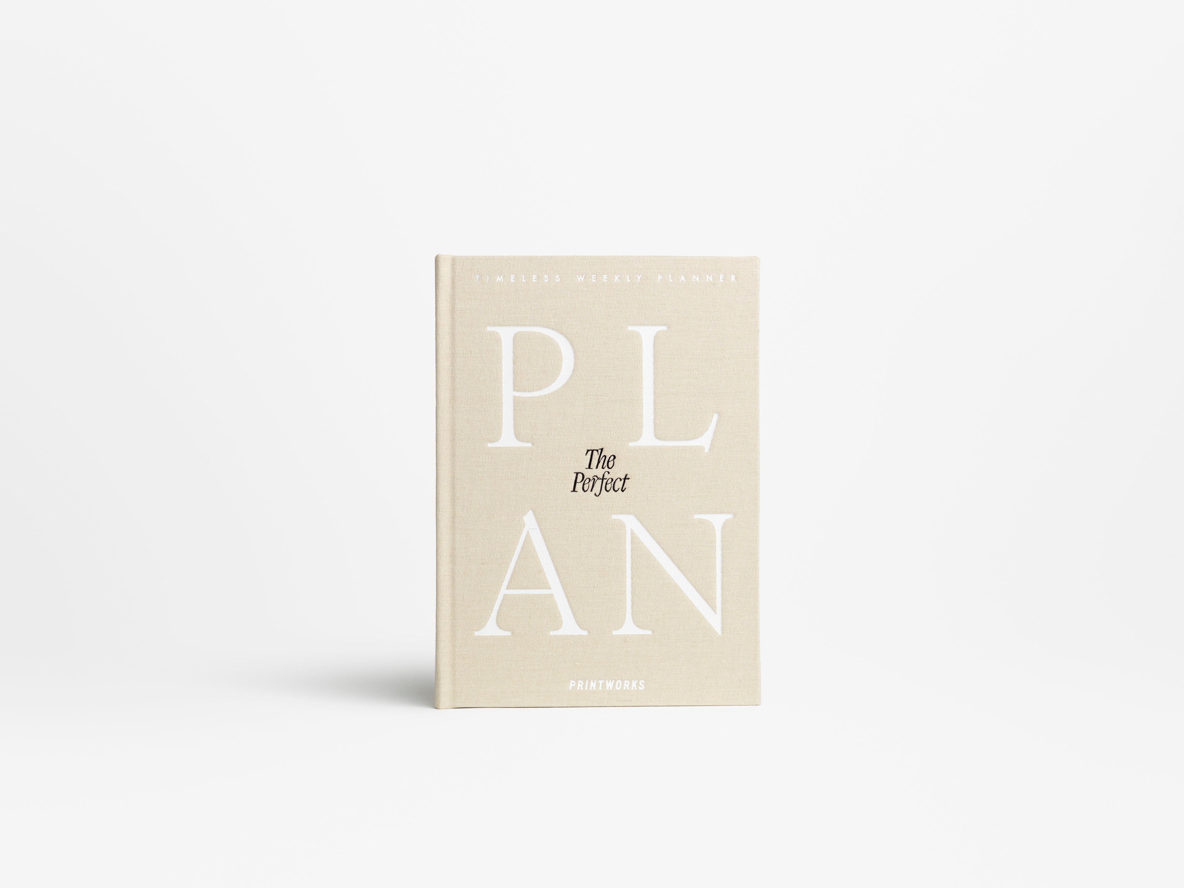 Weekly Planner - The Perfect Plan, Beige