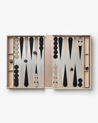 Classique « Art Du Backgammon » Mirror/Beige/Transparent