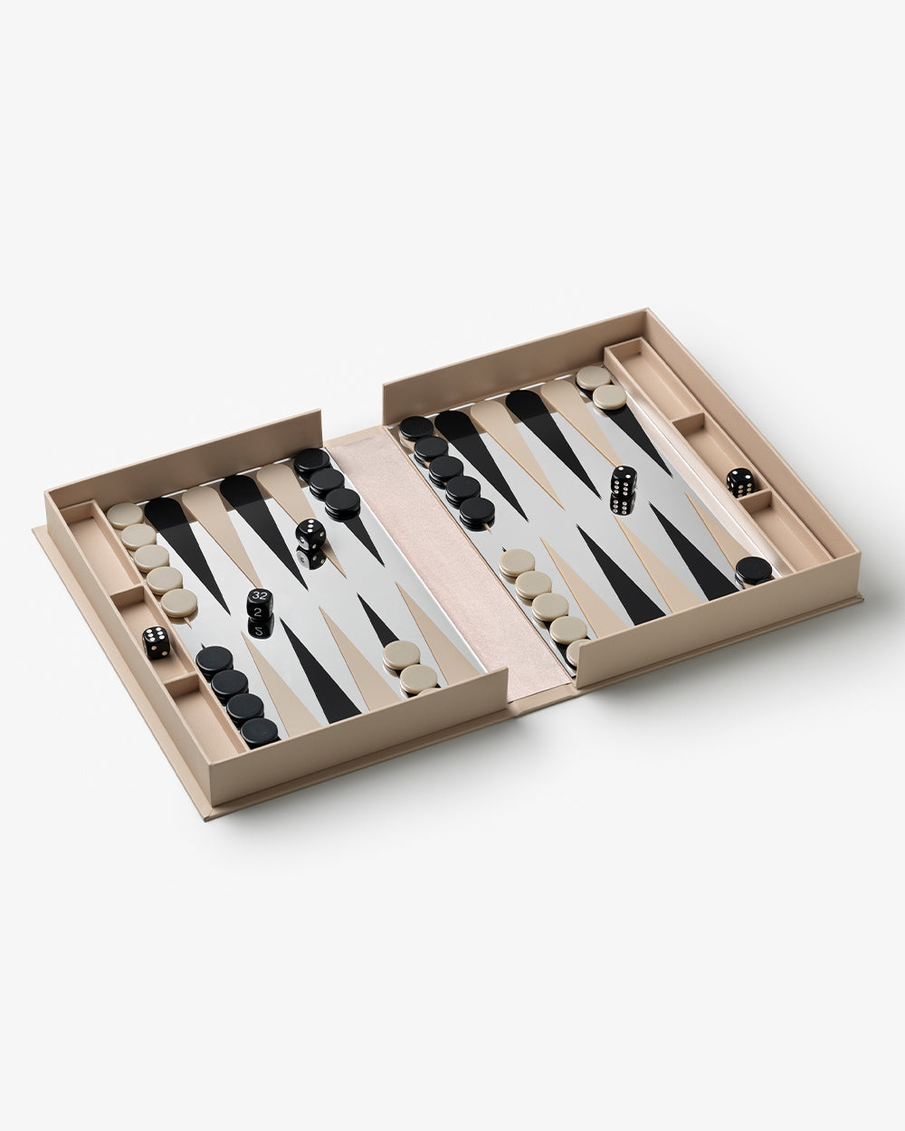 Classique « Art Du Backgammon » Mirror/Beige/Transparent