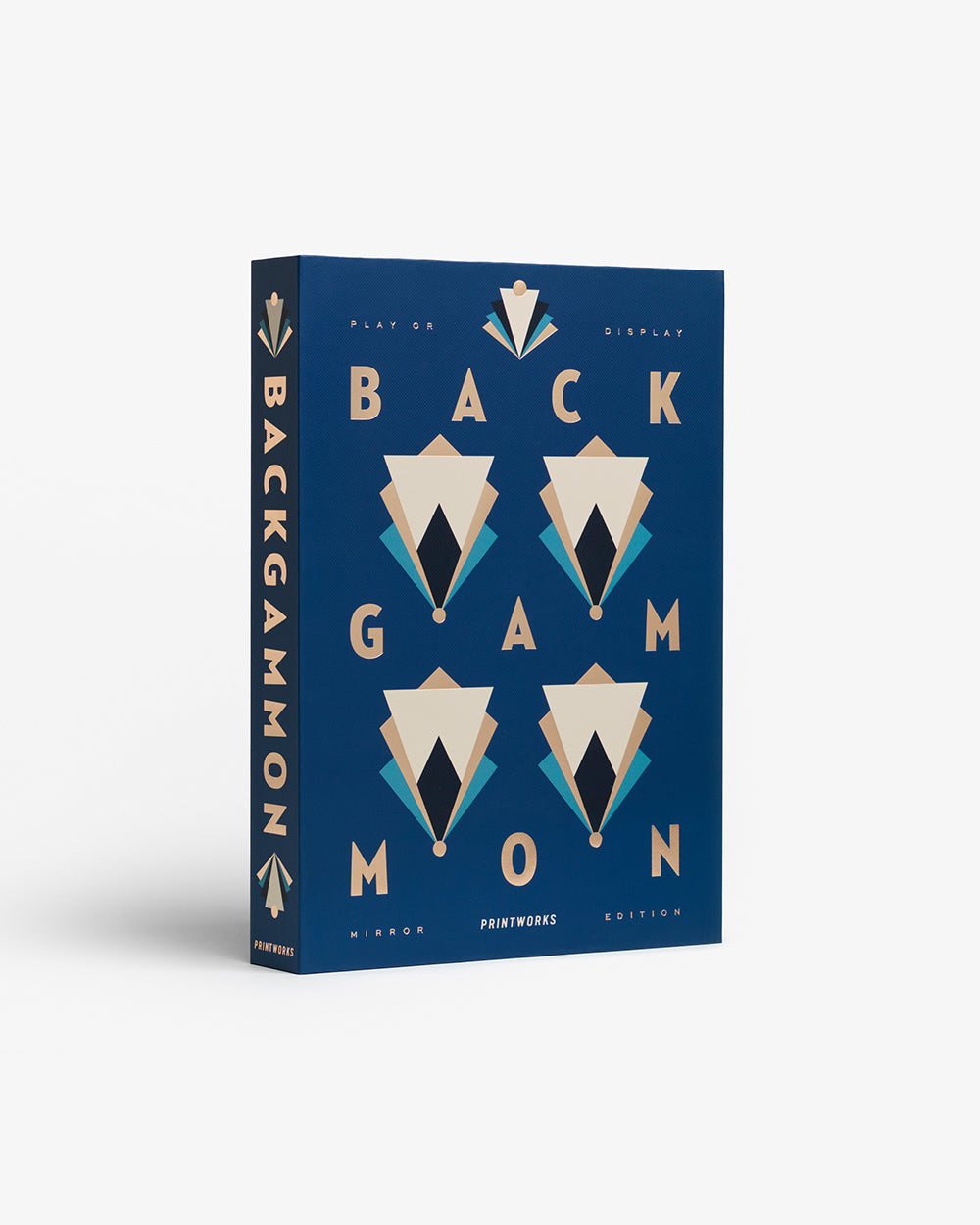 Classique - Art Of Backgammon Mirror/Bleu Foncé/Cuivre