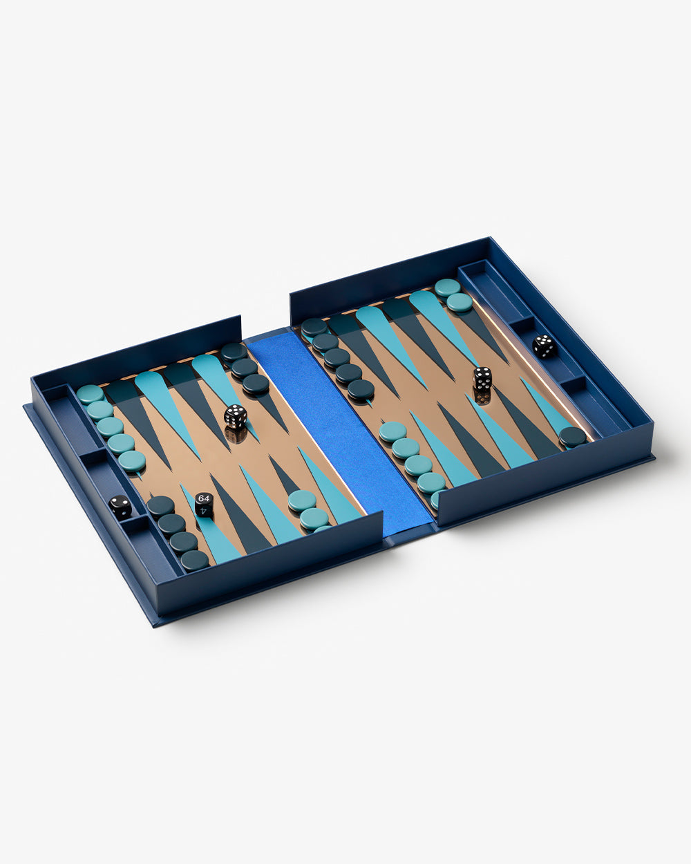 Classique - Art Of Backgammon Mirror/Bleu Foncé/Cuivre
