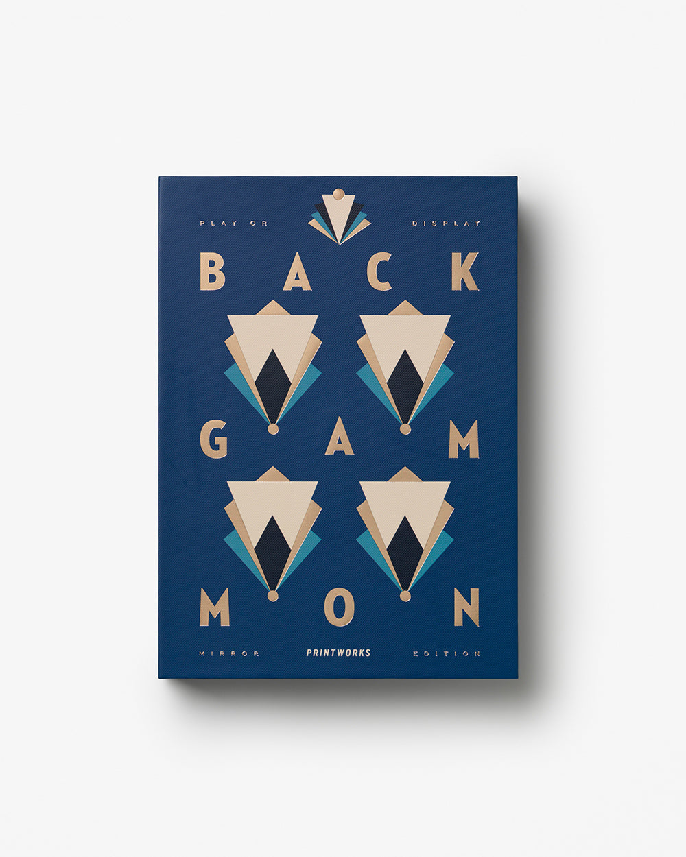 Classique - Art Of Backgammon Mirror/Bleu Foncé/Cuivre