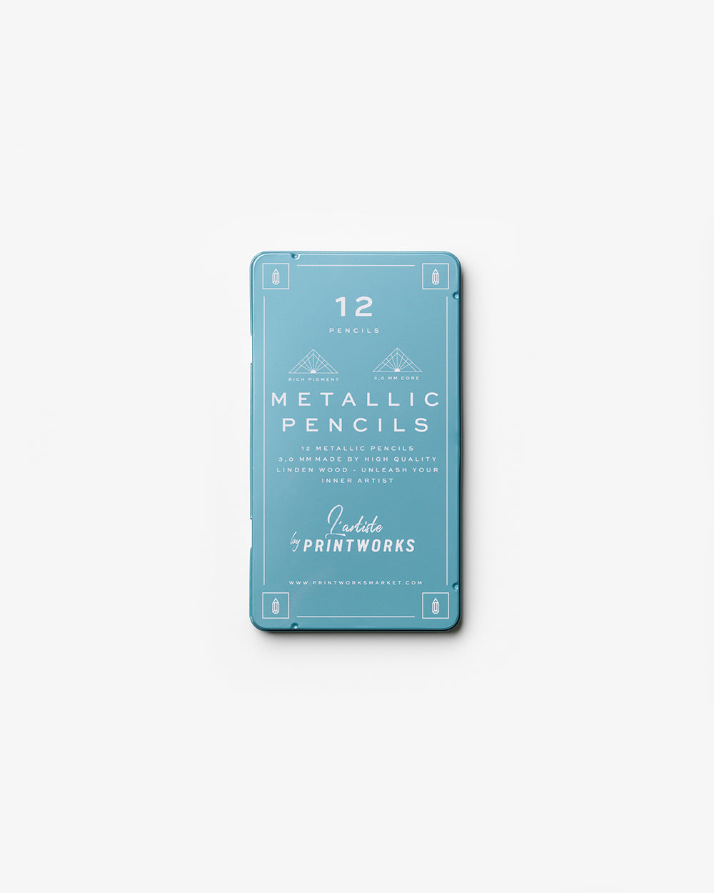 12 Metallic Coloured Pencils