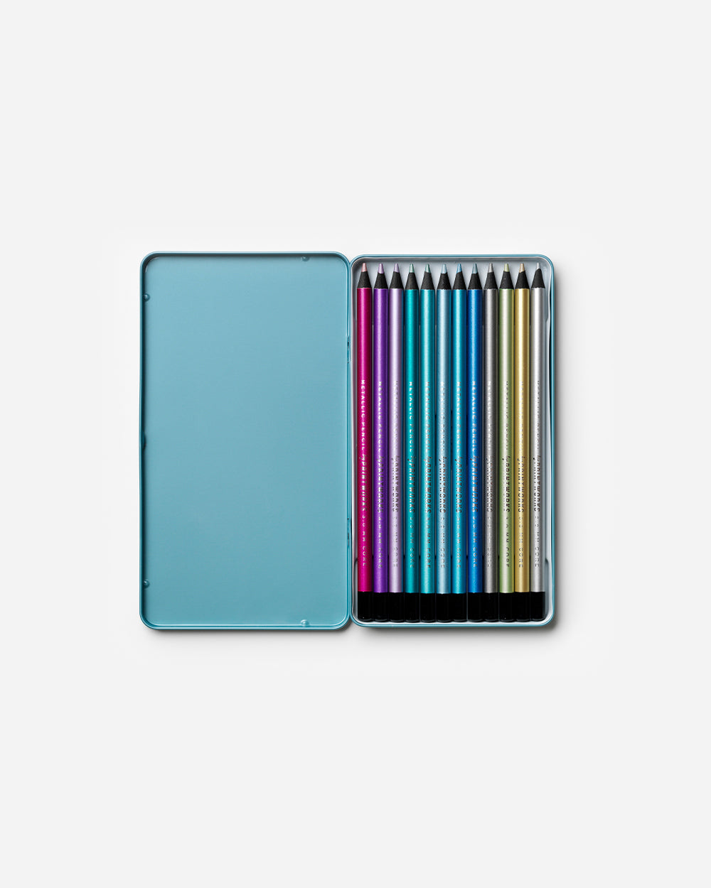 12 Metallic Coloured Pencils