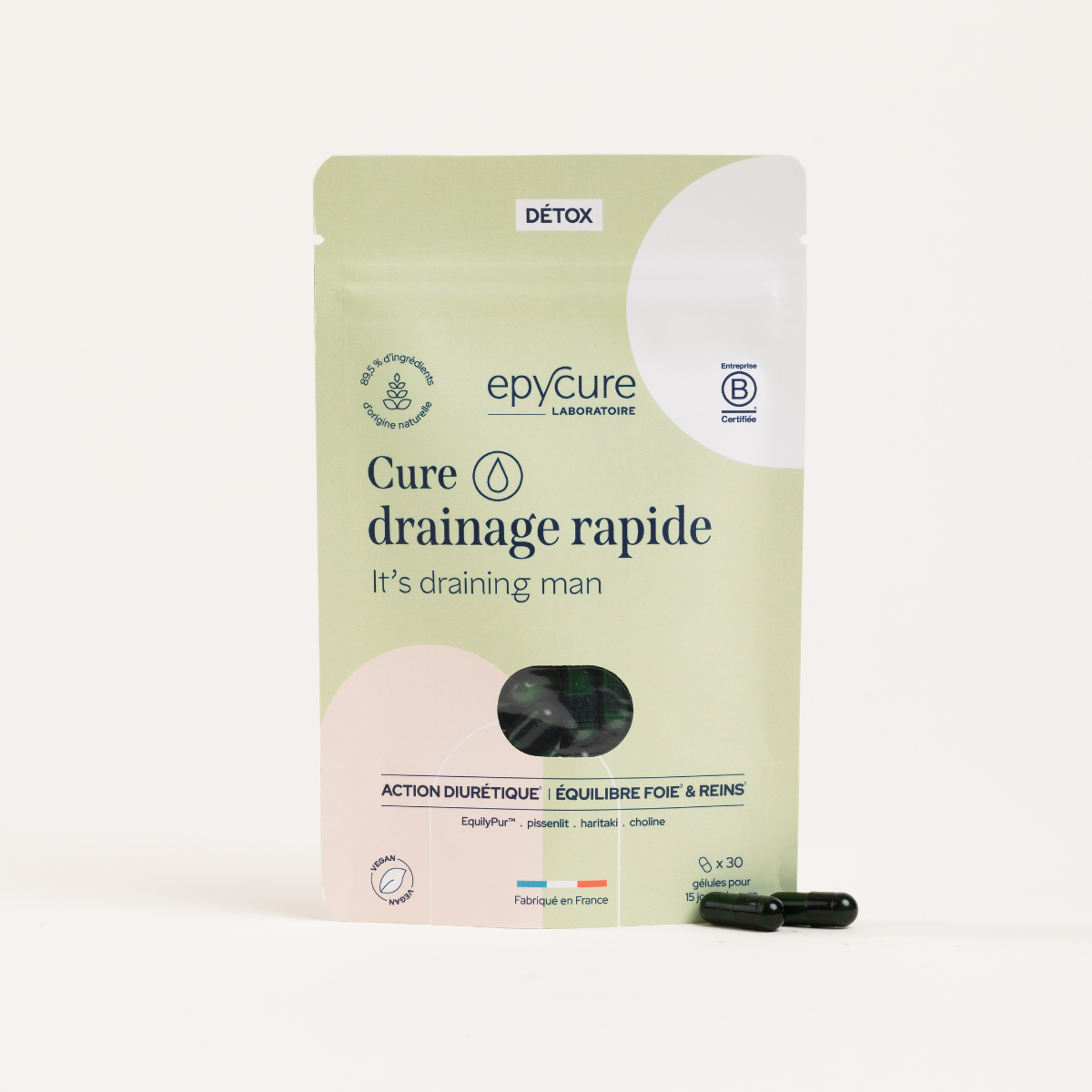 Cura de drenaje rápido