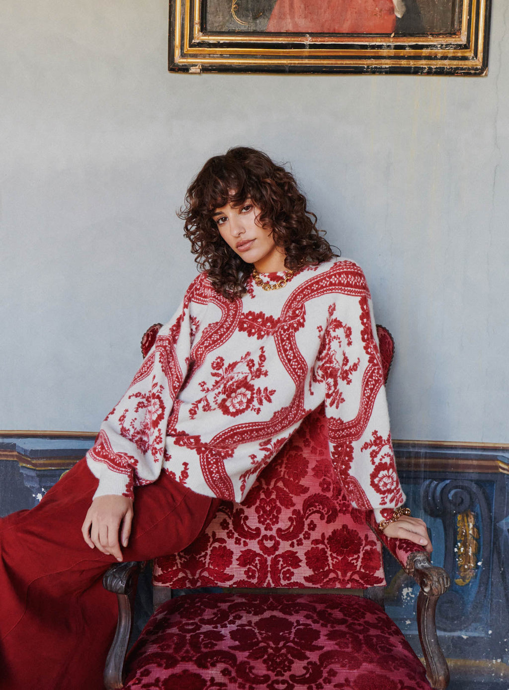 Mayden Sweater - Burgundy