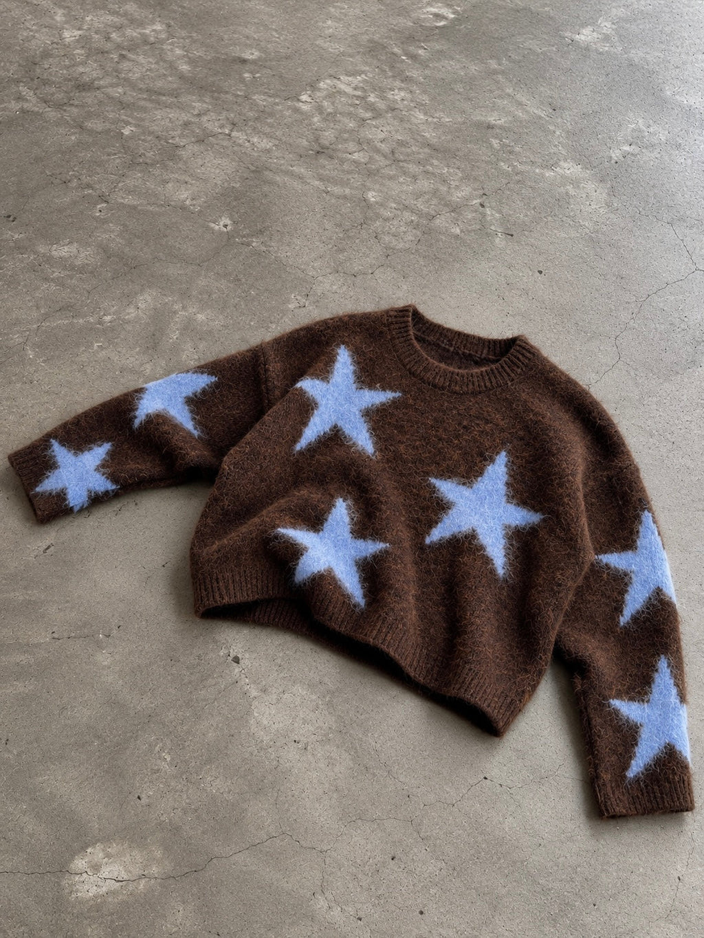 Pull étoile marron